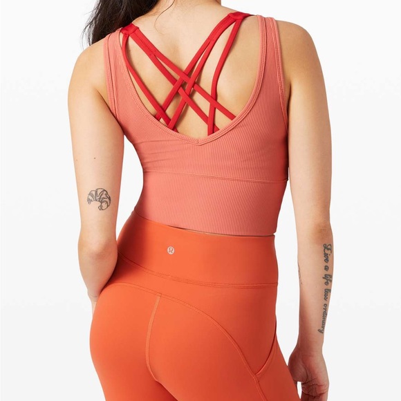 Lululemon Power Pivot Tank Rustic Coral - Picture 1 of 7